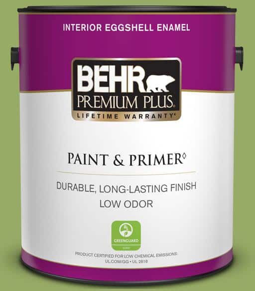 BEHR PREMIUM PLUS 1 gal. #420D-5 Herbal Garden Eggshell Enamel Low Odor Interior Paint & Primer