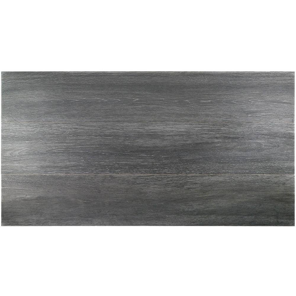 Ivy Hill Tile Helena Dark Gray 8 in. x 45 in. 10mm Natural Wood Look Porcelain Floor and Wall Tile (5 pieces / 12.26 sq. ft. / box)