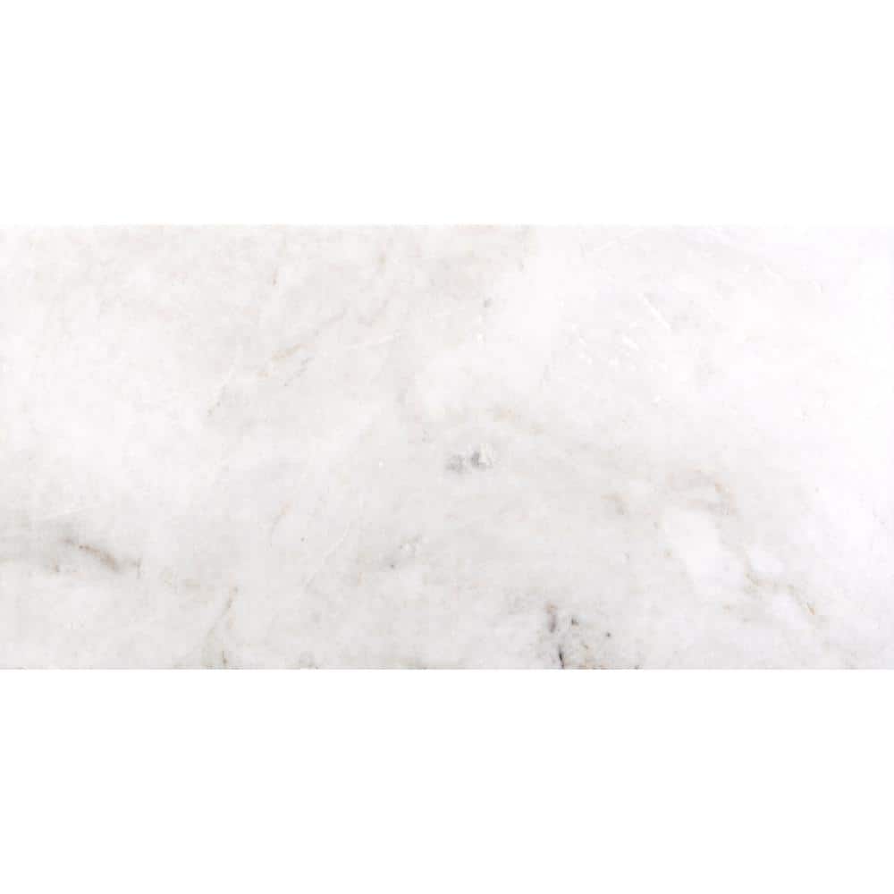EMSER TILE Kalta Bianco 3 in. x 6 in. Marble Floor and Wall Tile (4.84 sq. ft. / case)
