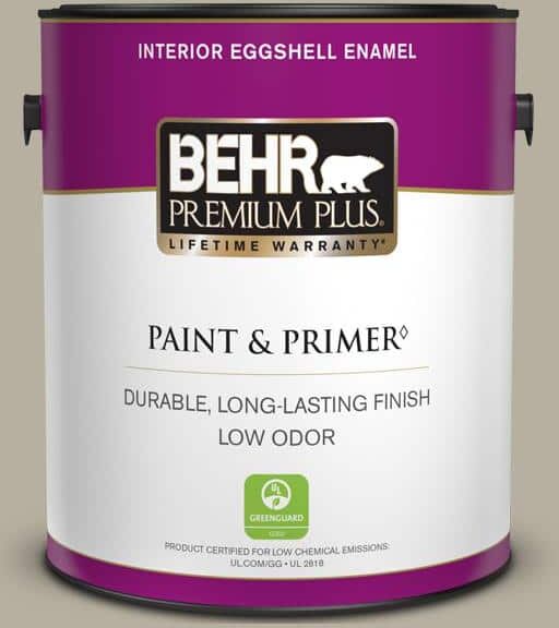 BEHR PREMIUM PLUS 1 gal. #N320-4 Camping Tent Eggshell Enamel Low Odor Interior Paint & Primer