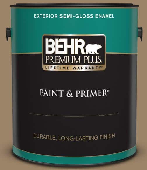 BEHR PREMIUM PLUS 1 gal. #PPU7-04 Collectible Semi-Gloss Enamel Exterior Paint & Primer