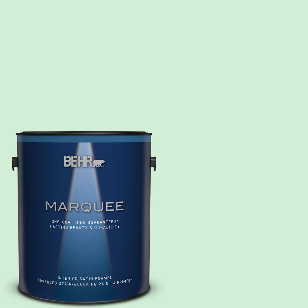 BEHR MARQUEE 1 gal. #P400-2 End of the Rainbow Satin Enamel Interior Paint & Primer