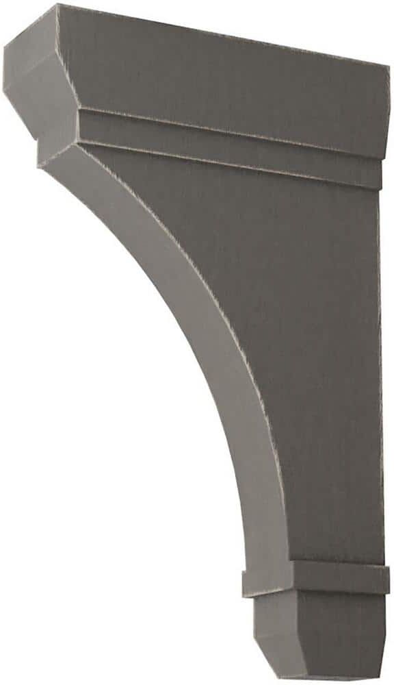 Ekena Millwork 2-1/4 in. x 10 in. x 6 in. Reclaimed Grey Stockport Wood Vintage Decor Bracket