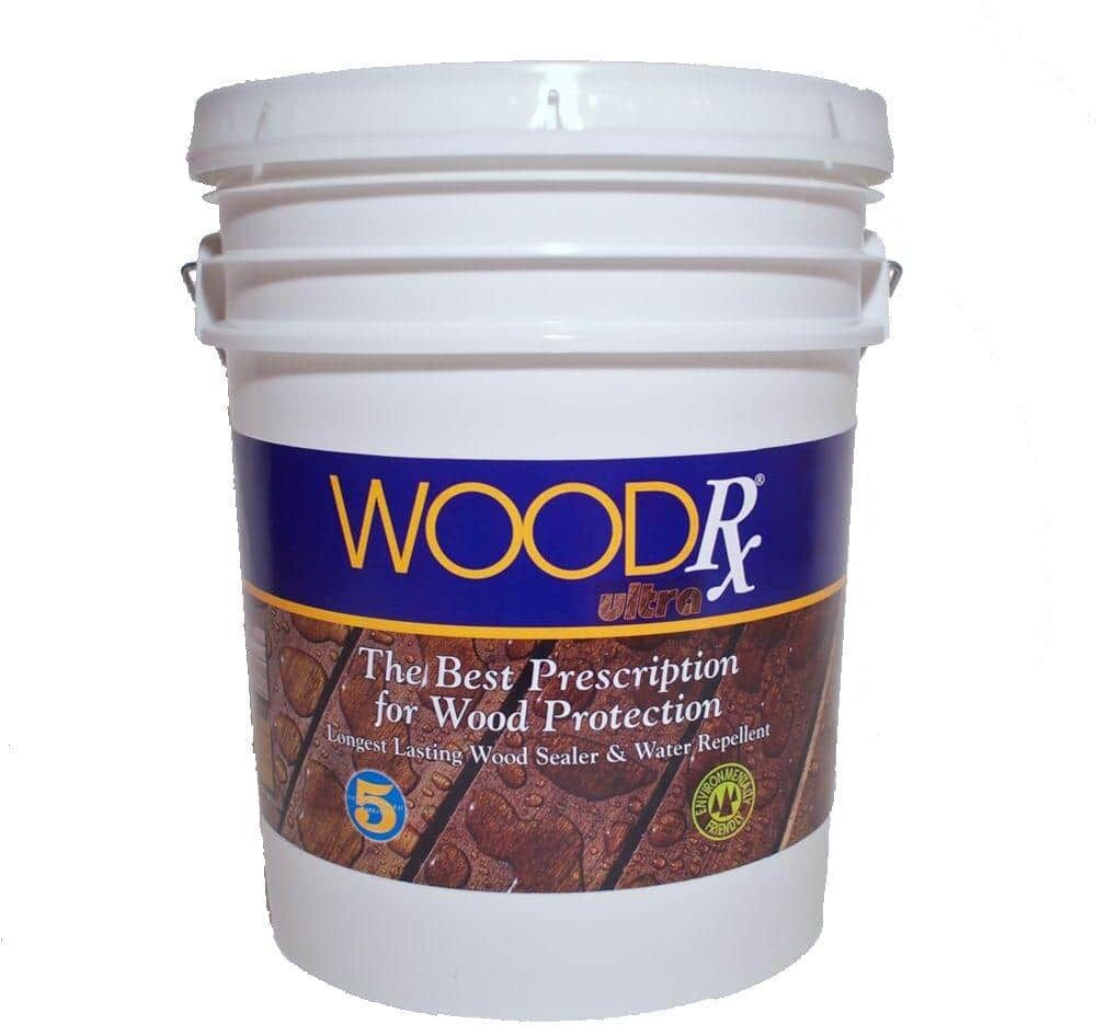 WoodRx 5 gal. Ultra Redwood Wood Stain and Sealer