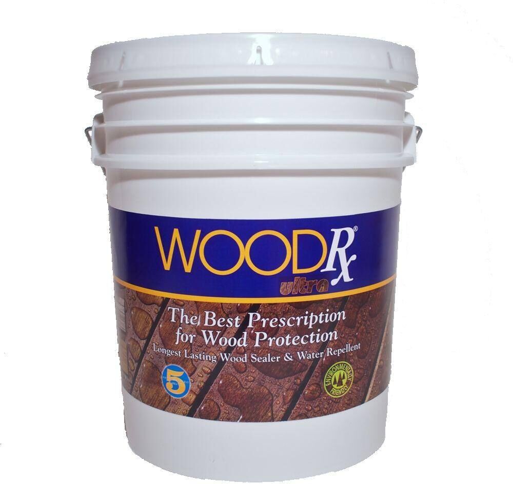 WoodRx 5 gal. Ultra Weathered Gray Wood Sealer