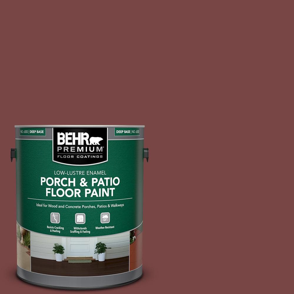 BEHR PREMIUM 1 gal. #150F-7 Burnt Tile Low-Lustre Enamel Interior/Exterior Porch and Patio Floor Paint