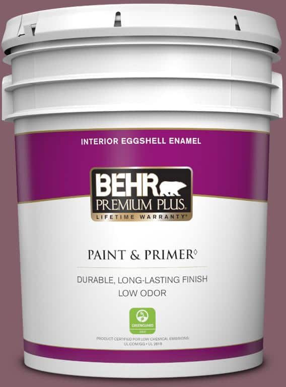 BEHR PREMIUM PLUS 5 gal. #ICC-84 Simply Elegant Eggshell Enamel Low Odor Interior Paint & Primer