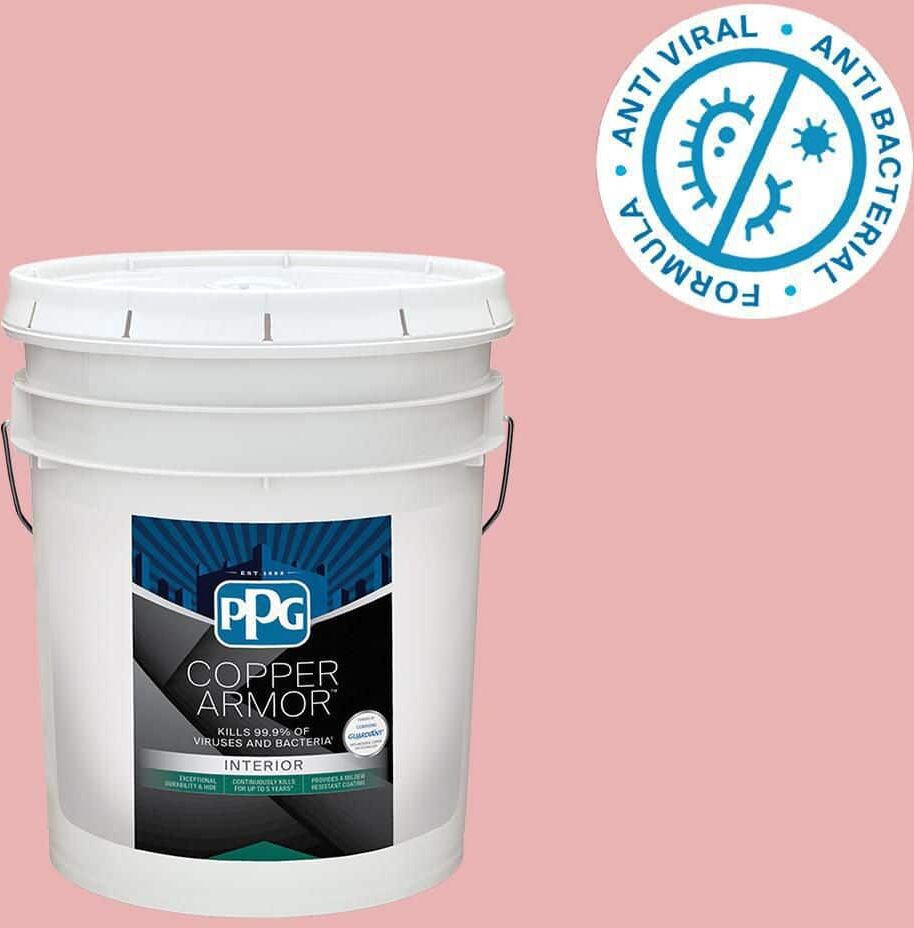 COPPER ARMOR 5 gal. PPG1051-3 Strawberry Mousse Semi-Gloss Interior Paint