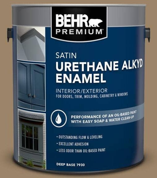 BEHR PREMIUM 1 gal. #PPU7-04 Collectible Urethane Alkyd Satin Enamel Interior/Exterior Paint