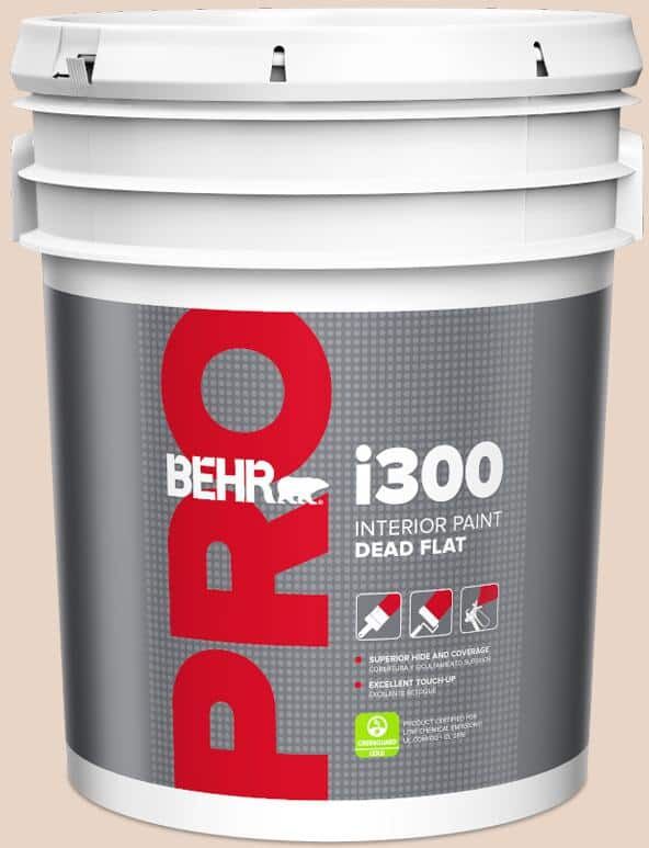 BEHR PRO 5 gal. #MQ3-37 Soft Shoe Dead Flat Interior Paint