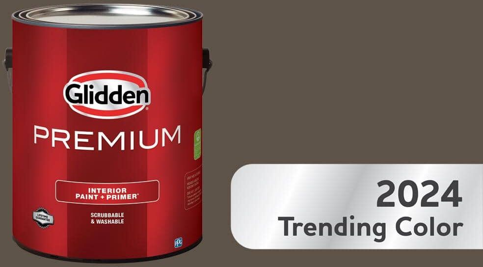 Glidden Premium 1 gal. PPG1021-7 Cabin Fever Flat Interior Latex Paint