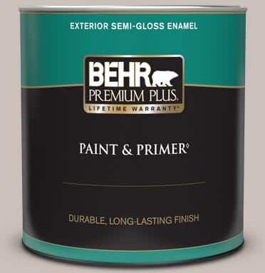 BEHR PREMIUM PLUS 1 qt. #780A-3 Down Home Semi-Gloss Enamel Exterior Paint & Primer