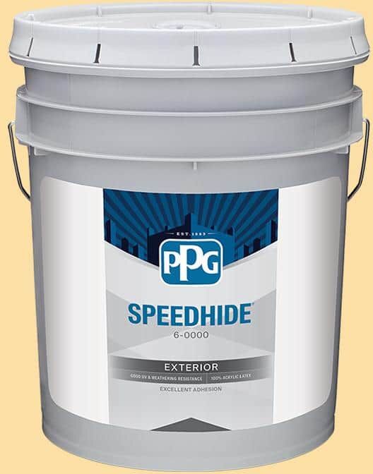 SPEEDHIDE 5 gal. PPG1205-4 Honey Bee Semi-Gloss Exterior Paint