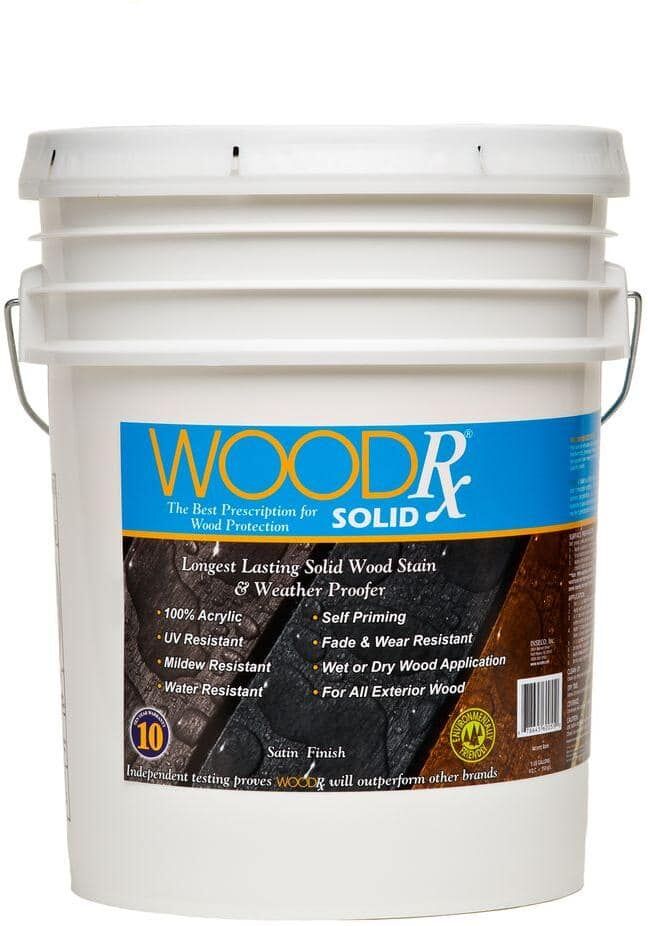 WoodRx 5 gal. Gray Solid Wood Stain and Sealer