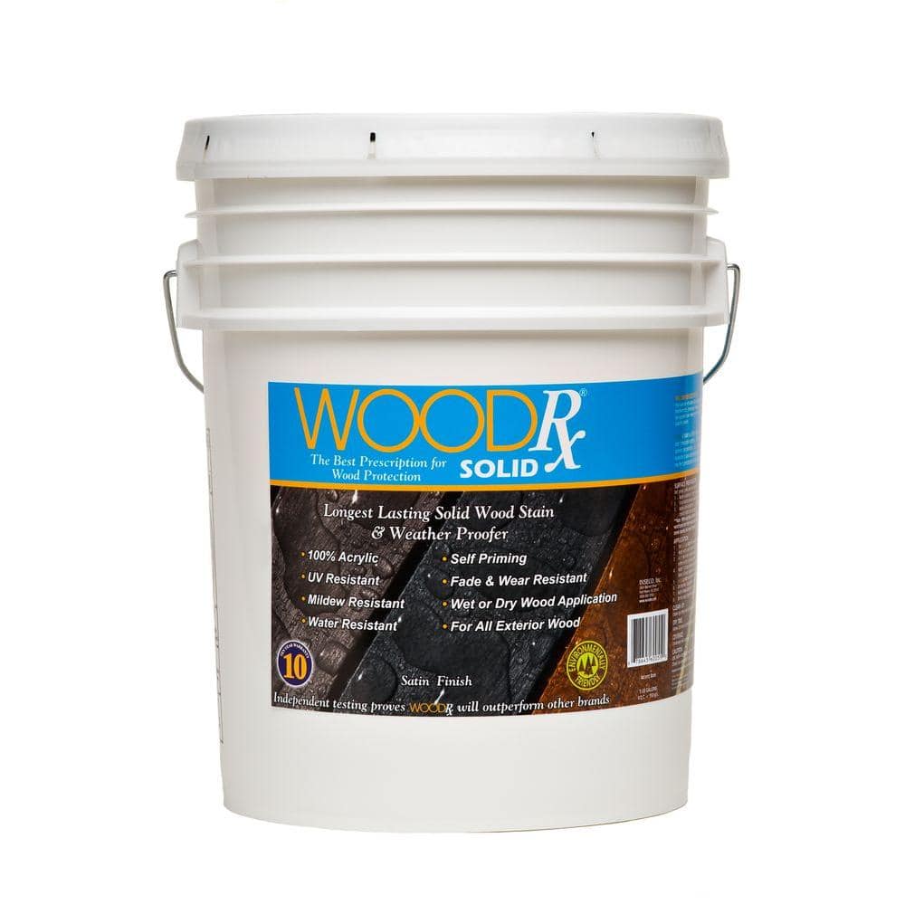 WoodRx 5 gal. Taupe Solid Wood Exterior Stain and Sealer