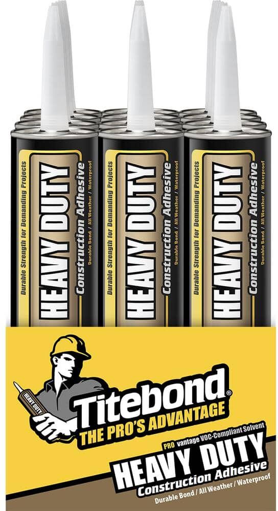 Titebond 10 oz. PROvantage Heavy Duty Construction Adhesive (12-Pack)