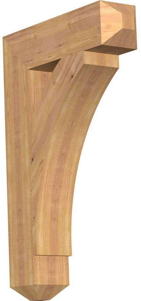 Ekena Millwork 5-1/2 in. x 36 in. x 24 in. Western Red Cedar Thorton Craftsman Smooth Bracket