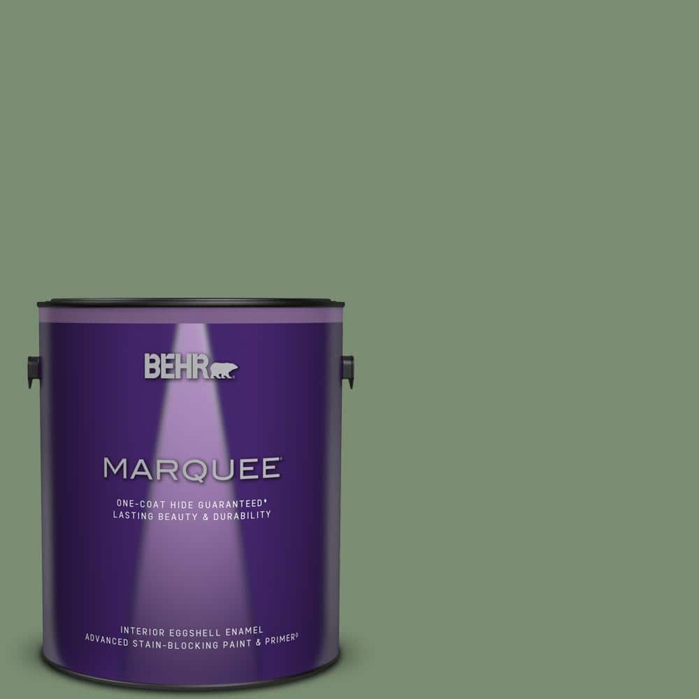 BEHR MARQUEE 1 gal. #PPU11-02 Shallot Bulb Eggshell Enamel Interior Paint & Primer