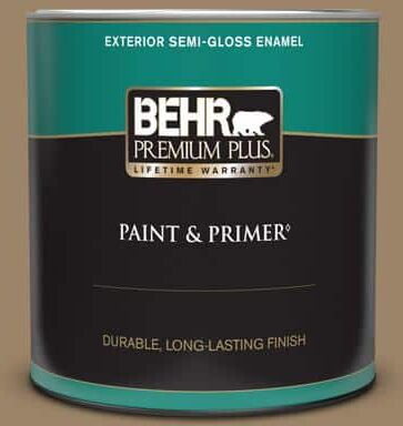 BEHR PREMIUM PLUS 1 qt. #PPU7-04 Collectible Semi-Gloss Enamel Exterior Paint & Primer