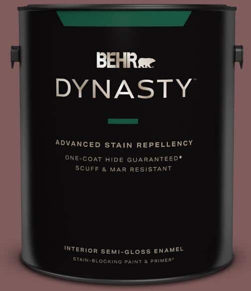 BEHR DYNASTY 1 gal. #140F-6 Book Binder Semi-Gloss Enamel Interior Stain-Blocking Paint & Primer