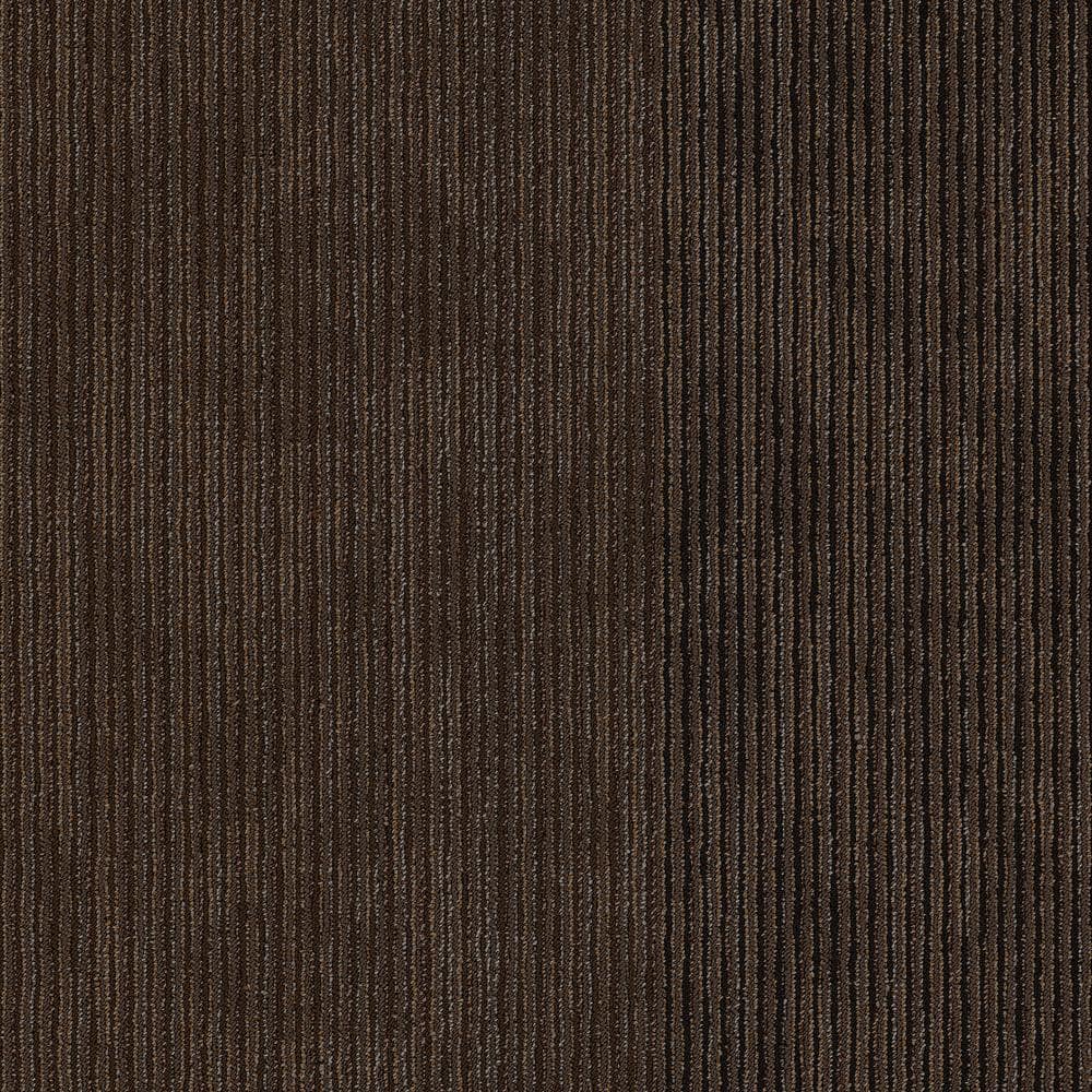 Shaw Freeform Brown Commercial 24 in. x 24 Glue-Down Carpet Tile (20 Tiles/Case) 80 sq. ft.
