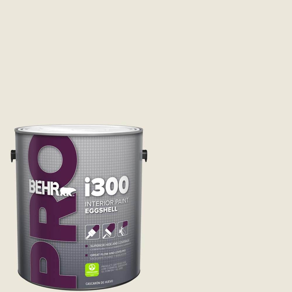 BEHR PRO 1 gal. #BXC-32 Picket Fence White Eggshell Interior Paint