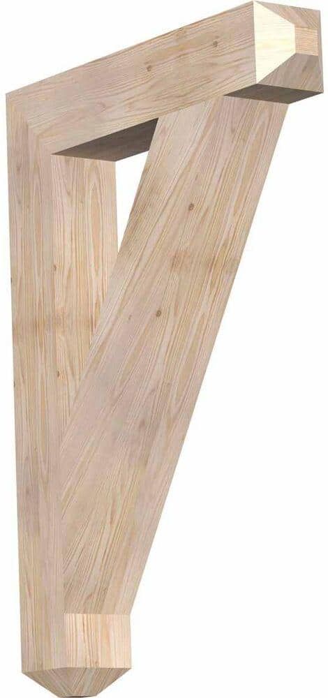 Ekena Millwork 5-1/2 in. x 44 in. x 32 in. Douglas Fir Traditional Craftsman Smooth Bracket