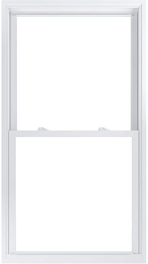 American Craftsman 33.75 in. x 61.25 in. 70 Pro Series Low-E Argon Glass Double Hung White Vinyl Replacement Window, Screen Incl