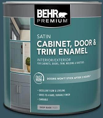 BEHR PREMIUM 1 qt. #MQ5-24 Opera Glasses Satin Enamel Interior/Exterior Cabinet, Door & Trim Paint