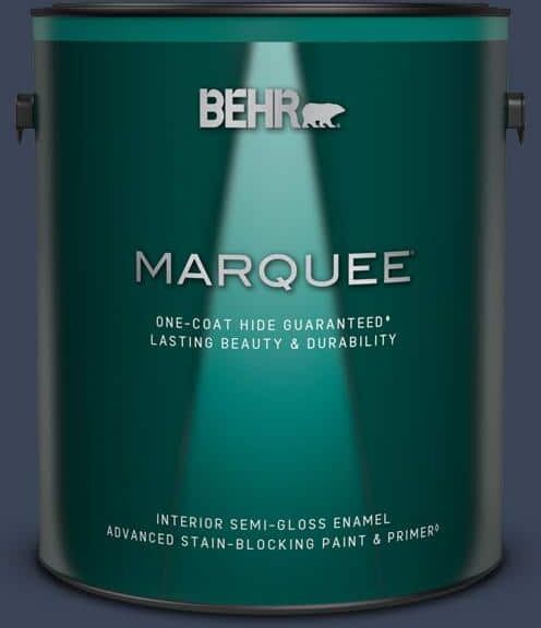 BEHR MARQUEE 1 gal. #600F-7 Soulful Music Semi-Gloss Enamel Interior Paint & Primer