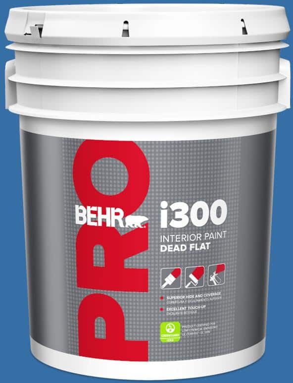 BEHR PRO 5 gal. #P520-6 Mega Blue Dead Flat Interior Paint