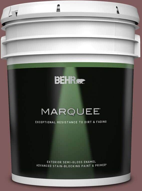 BEHR MARQUEE 5 gal. #140F-6 Book Binder Semi-Gloss Enamel Exterior Paint & Primer