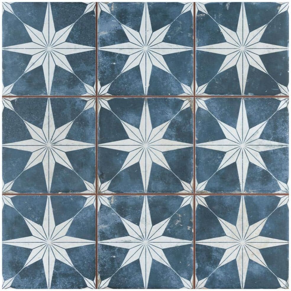 Merola Tile Harmonia Kings Star Sky 13 in. x 13 in. Ceramic Floor and Wall Tile (12.0 sq. ft./Case)