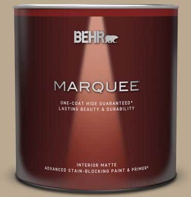 BEHR MARQUEE 1 Qt. #N300-4 Open Canyon One-Coat Hide Matte Interior Paint & Primer