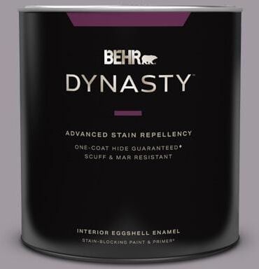 BEHR DYNASTY 1 qt. #N570-3 Art Nouveau Glass One-Coat Hide Eggshell Enamel Interior Stain-Blocking Paint and Primer