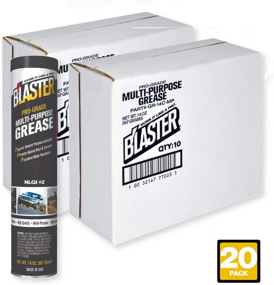 Blaster 14 oz. Pro-Grade Multi-Purpose Grease Cartridge for Grease Gun (Pack of 20)