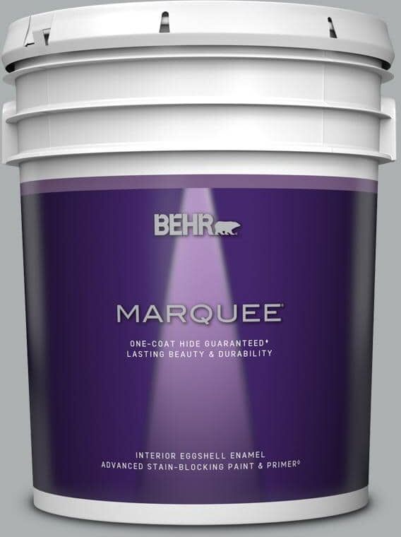 BEHR MARQUEE 5 gal. #N500-3 Tin Foil One-Coat Hide Eggshell Enamel Interior Paint & Primer