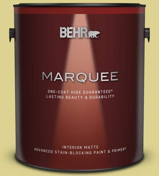 BEHR MARQUEE 1 gal. #T17-16 Thats My Lime Matte Interior Paint & Primer