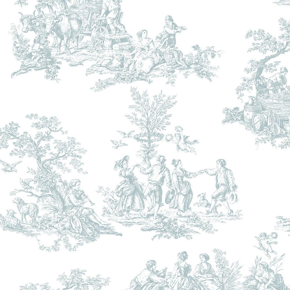 Norwall Romantic Toile Vinyl Roll Wallpaper (Covers 56 sq. ft.)