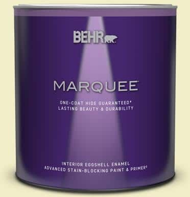 BEHR MARQUEE 1 qt. #400C-2 Home Song Eggshell Enamel Interior Paint & Primer