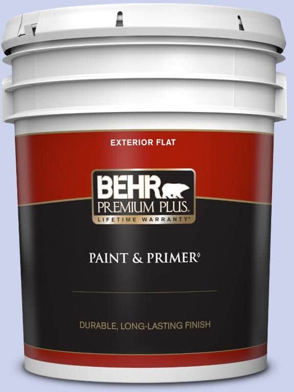 BEHR PREMIUM PLUS 5 gal. #P540-2 Garden Fairy Flat Exterior Paint & Primer