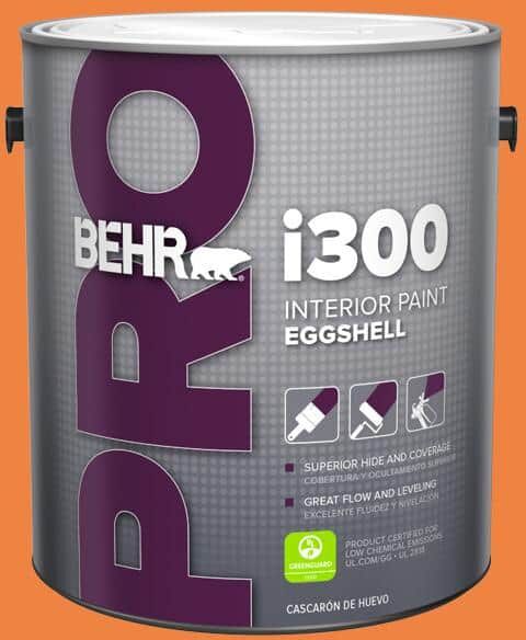 BEHR PRO 1 gal. #P220-7 Construction Zone Eggshell Interior Paint