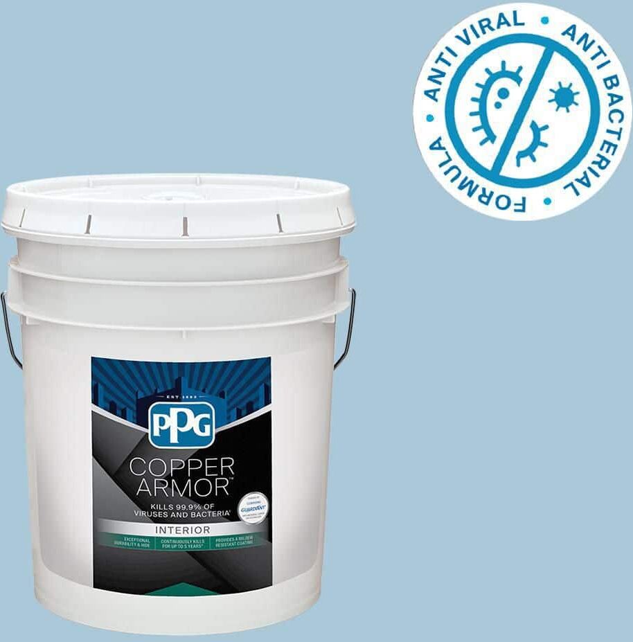 COPPER ARMOR 5 gal. PPG1157-3 Sonata Semi-Gloss Interior Paint