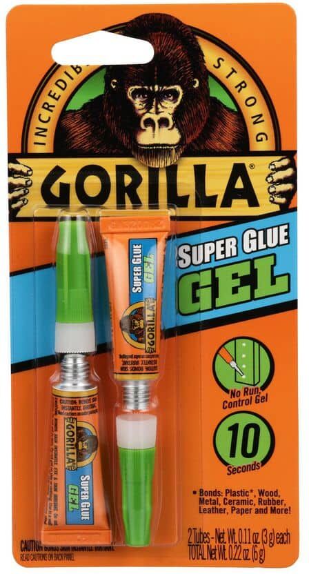 Gorilla 3g Super Glue Gel 2pc (6-Pack)