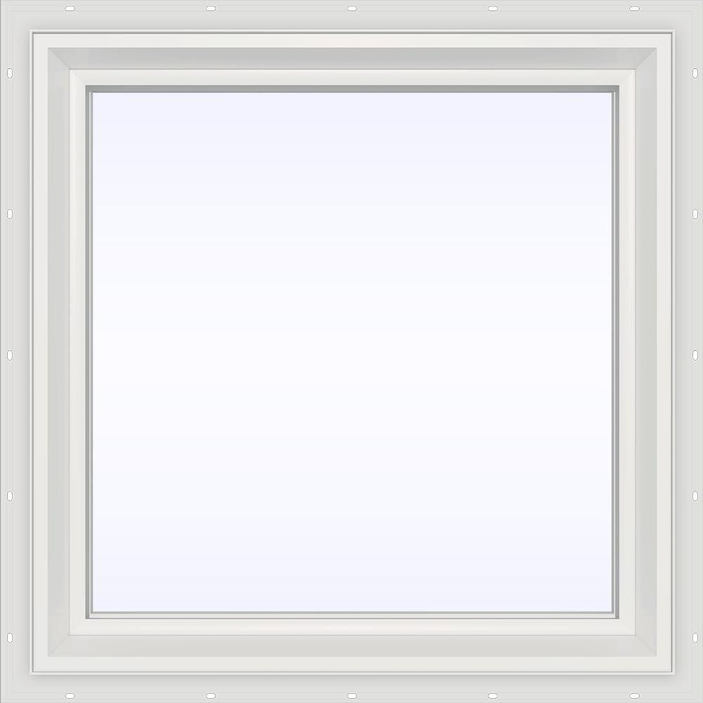 JELD-WEN 23.5 in. x 23.5 in. V-2500 Series White Vinyl Picture Window w/ Low-E 366 Glass