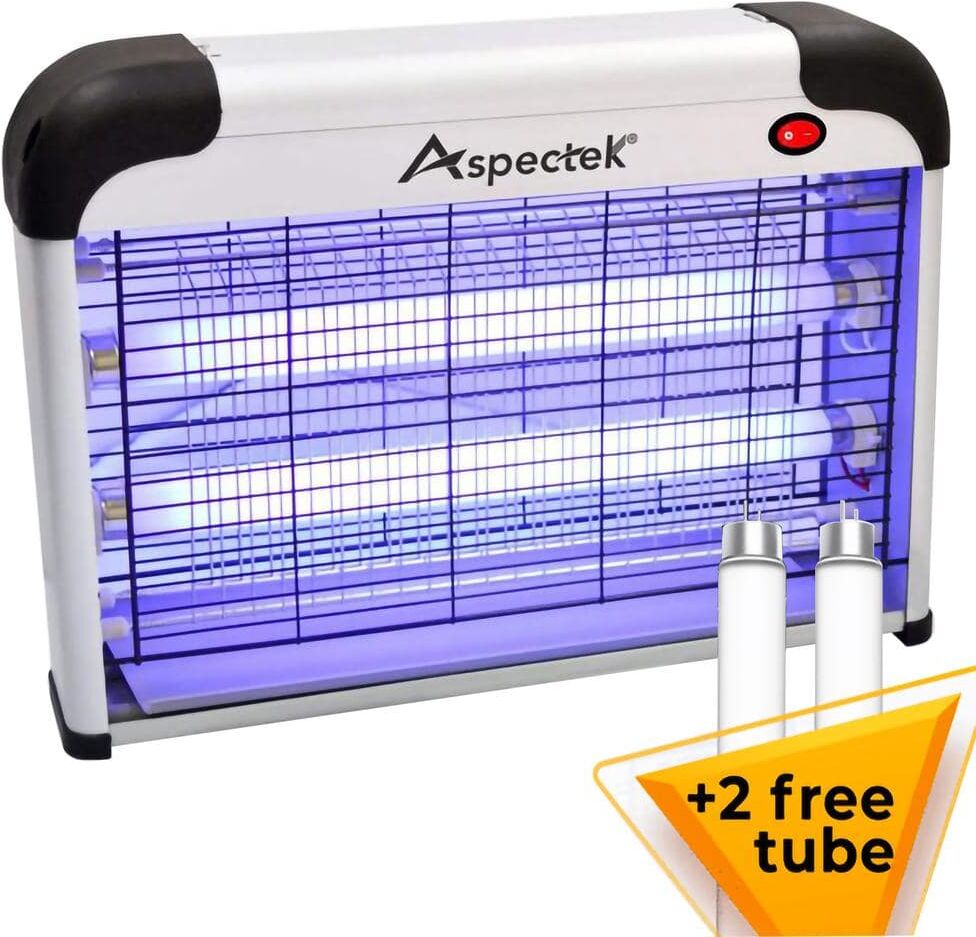 Aspectek 20-Watt Bug Zapper and Electric Indoor Insect Killer Including 2 Free Replacement Bulbs