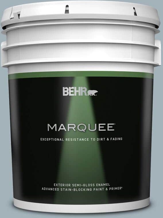 BEHR MARQUEE 5 gal. #PPF-27 Porch Ceiling Semi-Gloss Enamel Exterior Paint & Primer