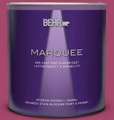 BEHR MARQUEE 1 qt. Home Decorators Collection #HDC-SM14-1 Fuschia Flair Eggshell Enamel Interior Paint & Primer