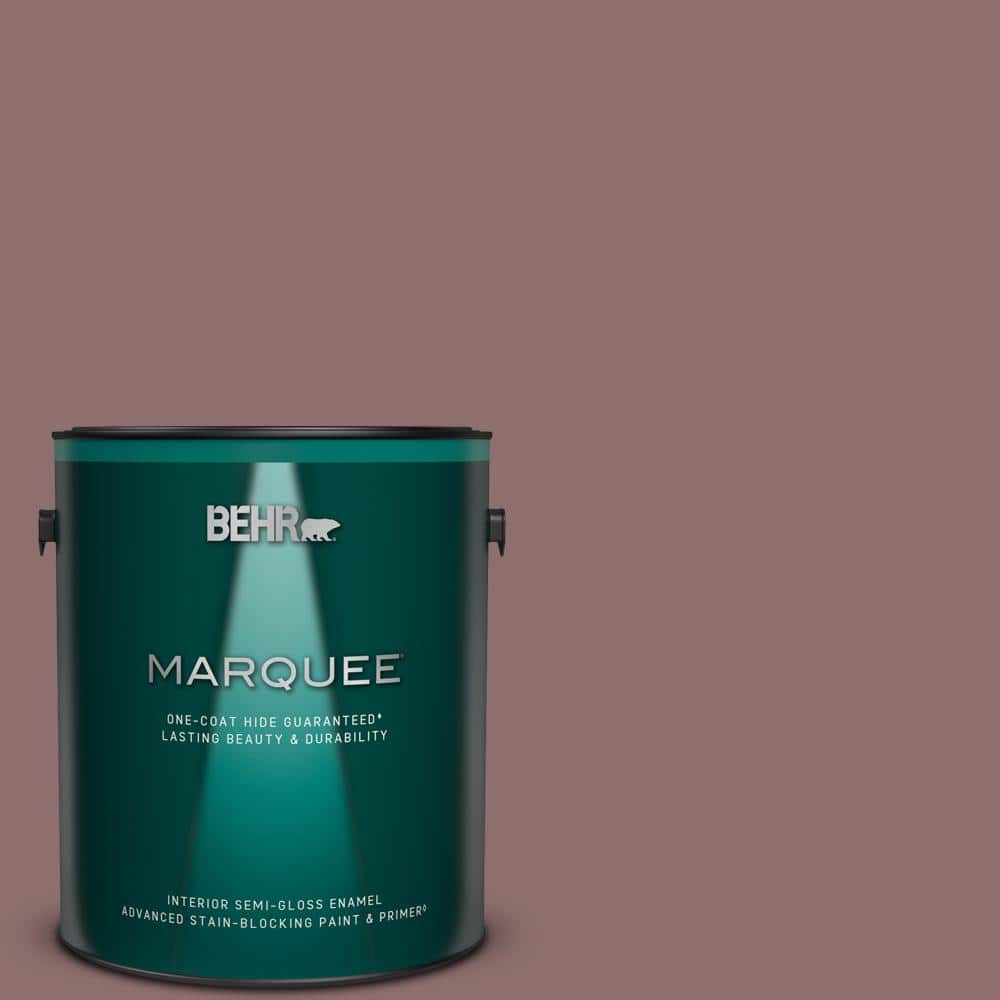 BEHR MARQUEE 1 gal. #MQ1-47 Touch of Class One-Coat Hide Semi-Gloss Enamel Interior Paint & Primer