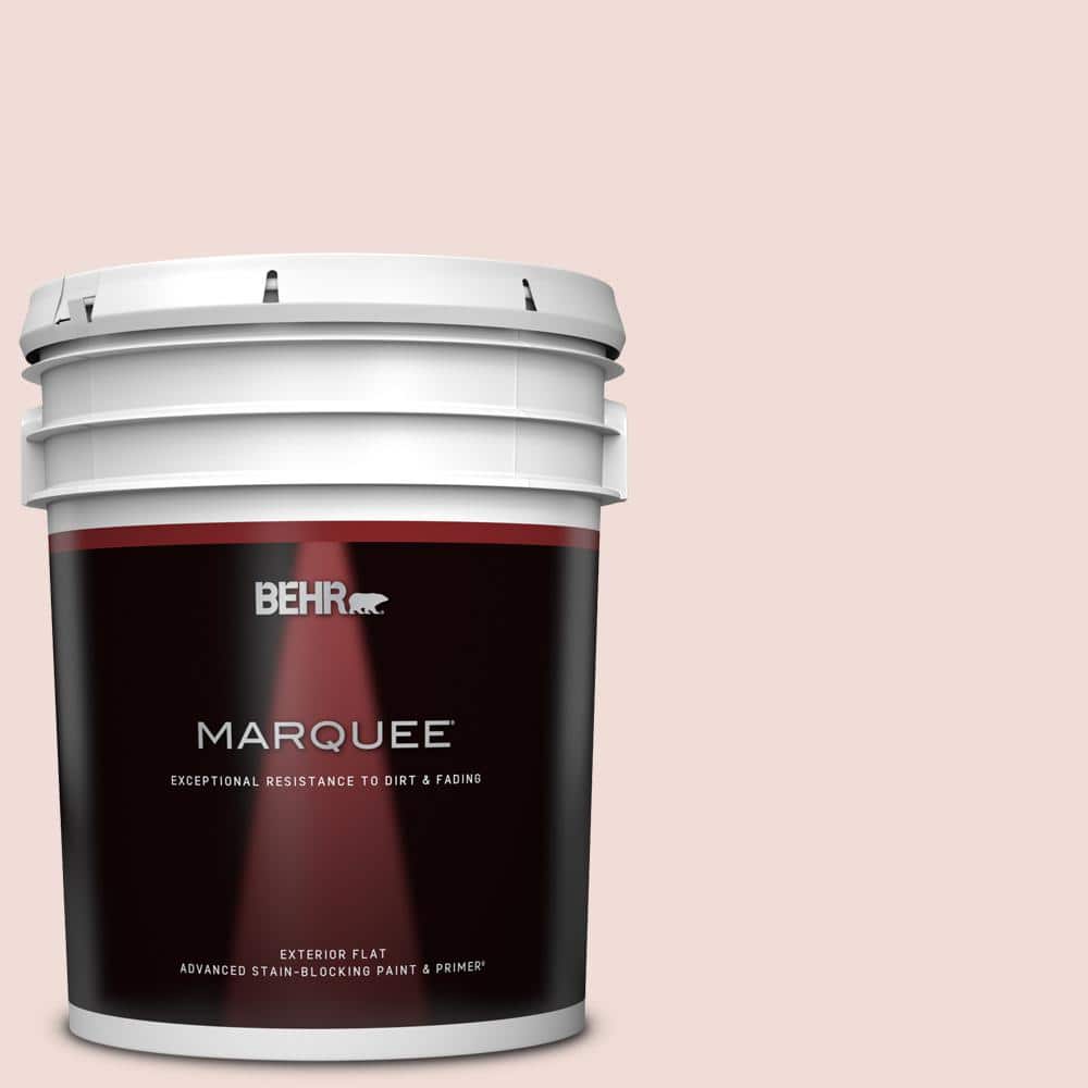 BEHR MARQUEE 5 gal. #BIC-05 Shabby Chic Pink Flat Exterior Paint & Primer
